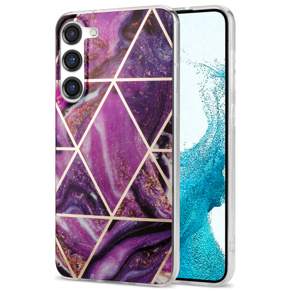 For Samsung Galaxy S23 IMD Marble Pattern Phone Case Electroplating TPU Drop Protection Cover For Samsung Galaxy S23 IMD Marble Pattern Phone Case Electroplating TPU Drop Protection Cover